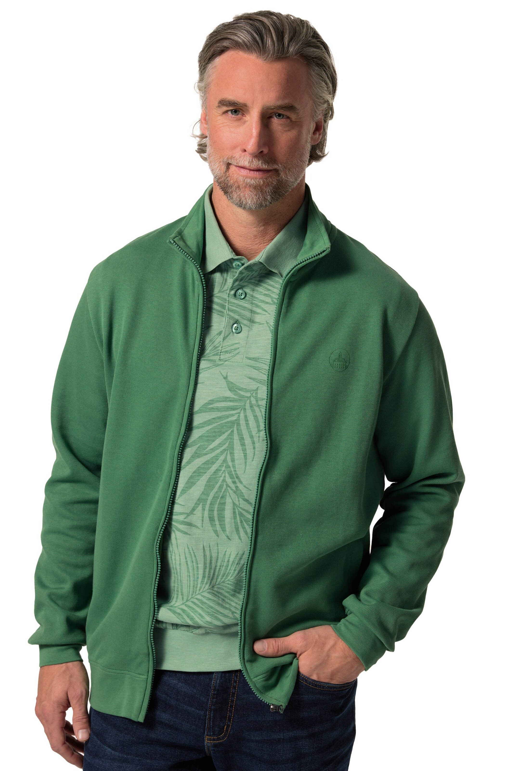 Veste de survêtement Boston Park en vert : devant