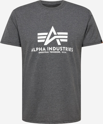 T-Shirt ALPHA INDUSTRIES en gris : devant