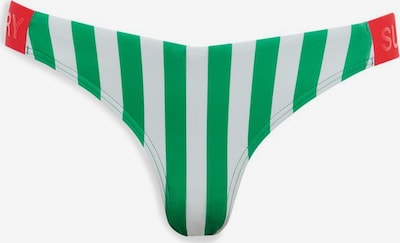 Superdry Bas de bikini en vert / rouge / blanc, Vue avec produit