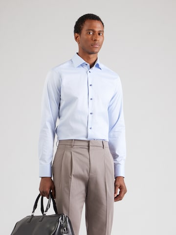 ETON Super slim fit Zakelijk overhemd in Blauw: voorkant