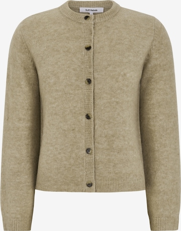Soft Rebels Gebreid vest 'Allison' in Beige: voorkant