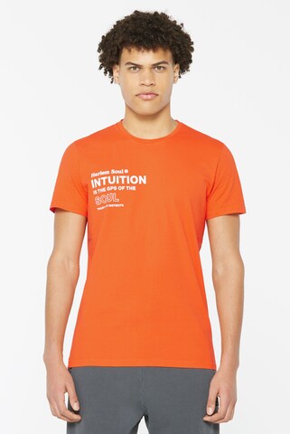 Harlem Soul Shirt 'MEL-BOURNE ' in Orange: front