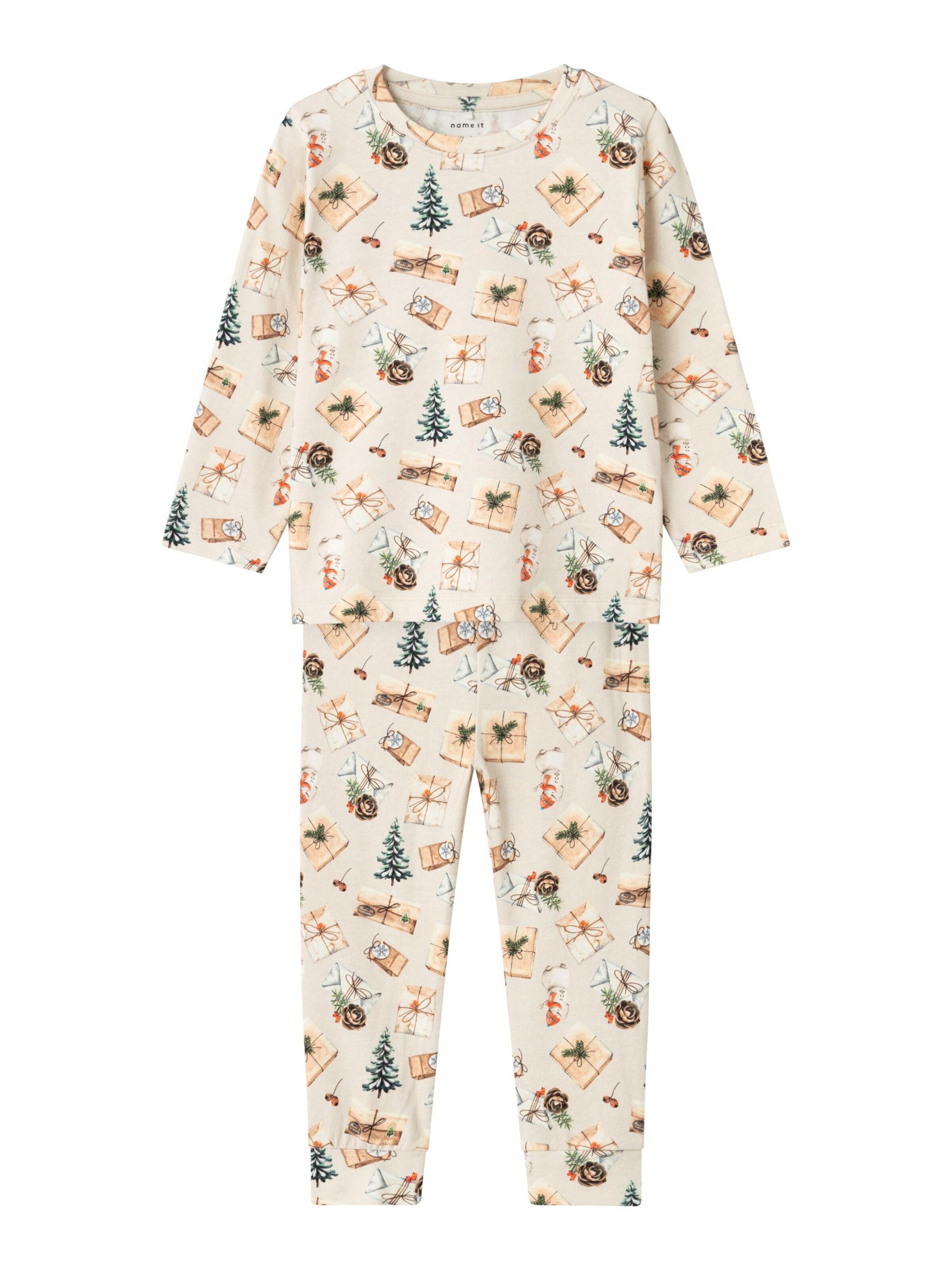 NAME IT - Pijama en beige: frente