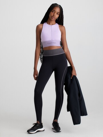 Calvin Klein Sport - Soutien Bustier Soutien de desporto em roxo