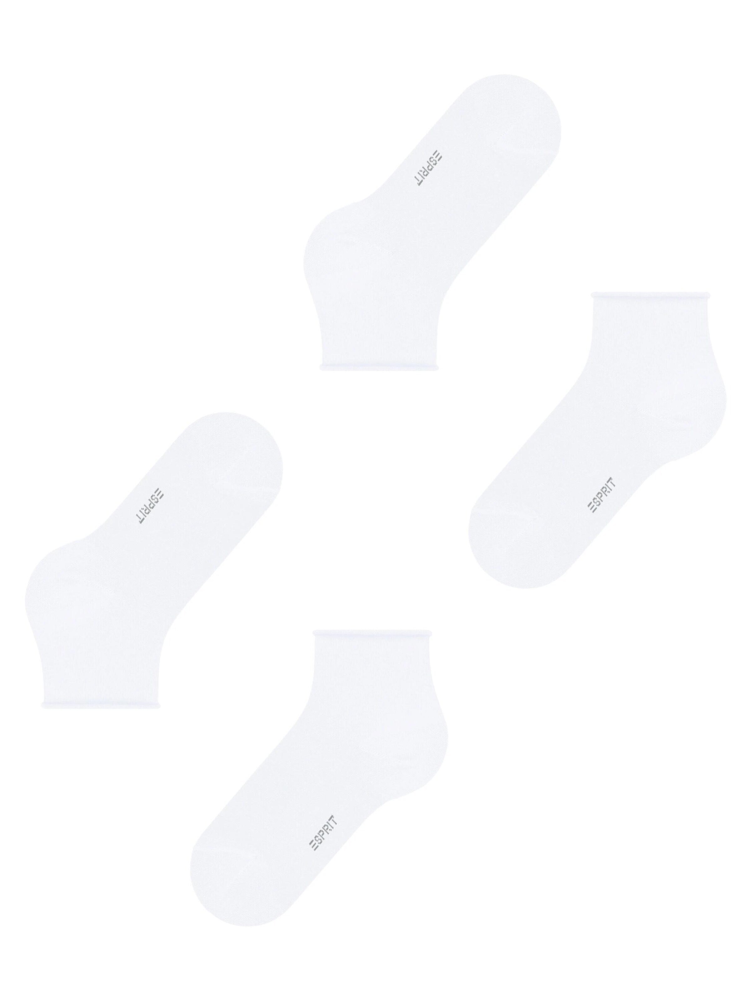 ESPRIT Socken 'Basic Pure 2-Pack'‌‌‌‌‌‌ in Weiß