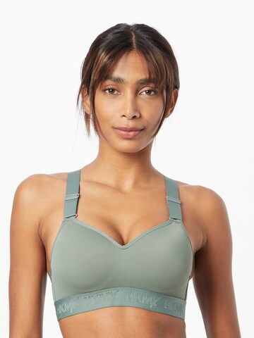 HKMX Bustier Sport bh 'The All Star' in Groen: voorkant
