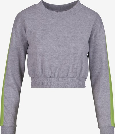 DEF Sweatshirt 'Chelsea' in graumeliert / hellgrün, Produktansicht