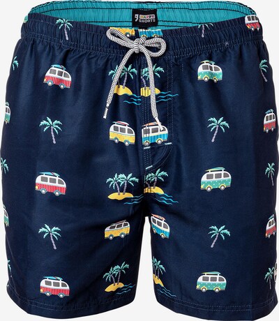 Happy Shorts Shorts de bain en bleu marine / mélange de couleurs, Vue avec produit