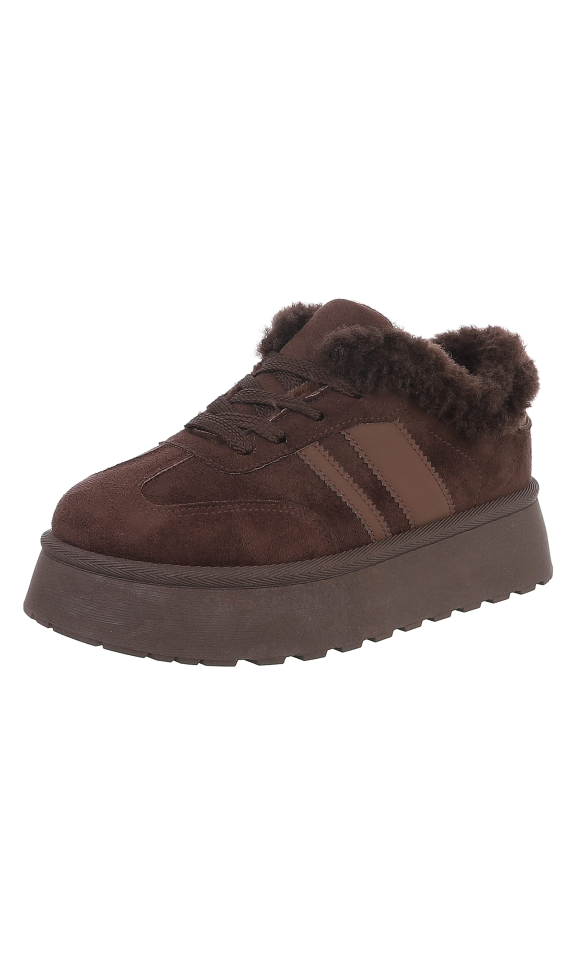 Ital-Design Sneaker in Braun: Vorderseite