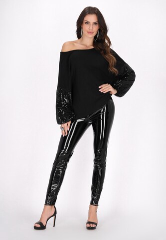 faina - Pullover em preto