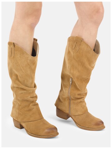 Felmini Wide Fit Cowboylaarzen 'Dresa' in Bruin