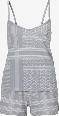 s.Oliver Short Pajama Set 'Pali' in Grey: front