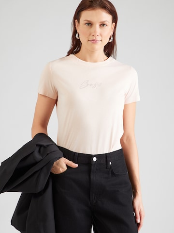 BOSS Póló 'Esogo' - rózsaszín: elől