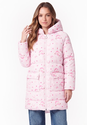 MYMO - Abrigo de invierno en rosa: frente