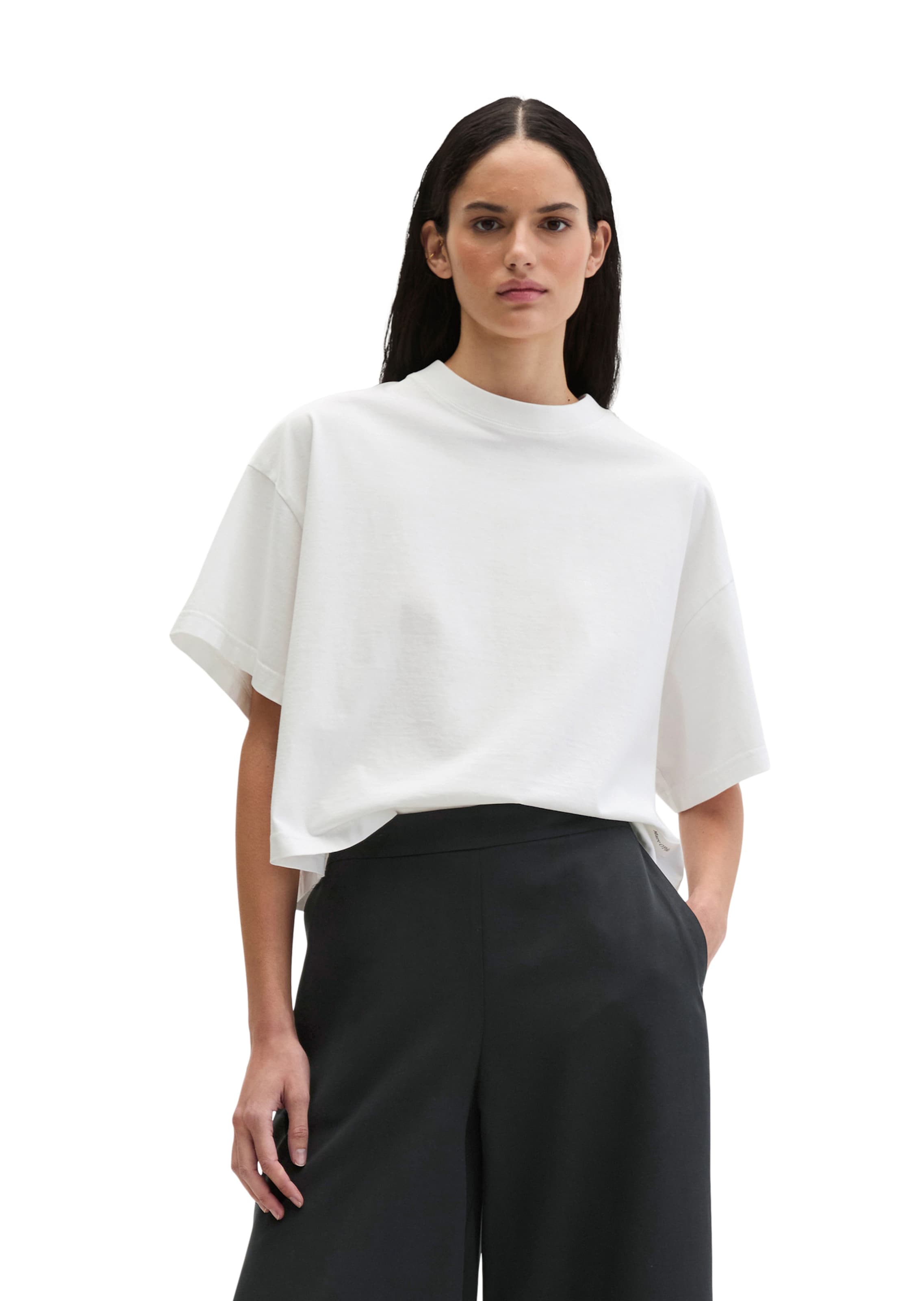 T-shirt Marc O'Polo en blanc : devant