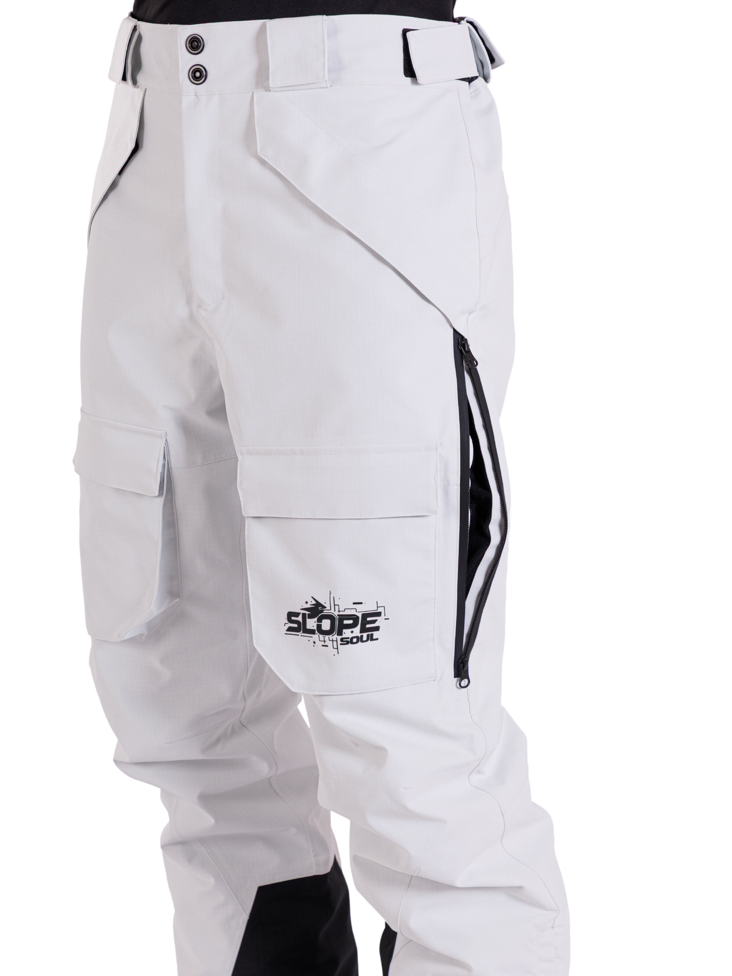 Slope Soul regular Udendørsbukser 'Glacier Core' i hvid