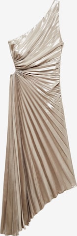 MANGO Sukienka koktajlowa 'Claudi5' w kolorze srebrny: przód
