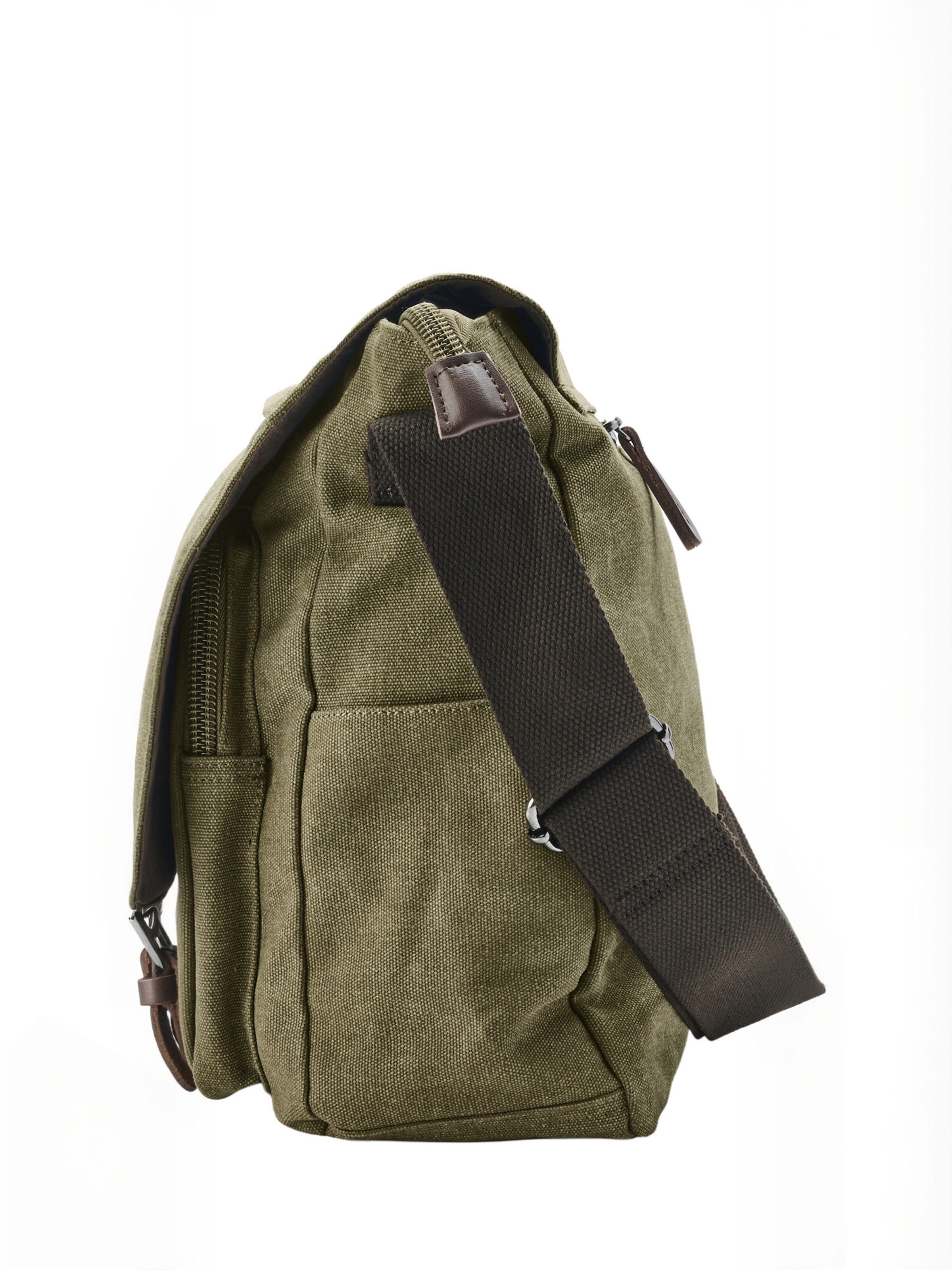 Borsa a tracolla ' Wanderer ' di Trendhim in verde: lato