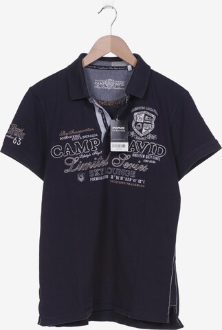 CAMP DAVID Shirt in M in Blue: front