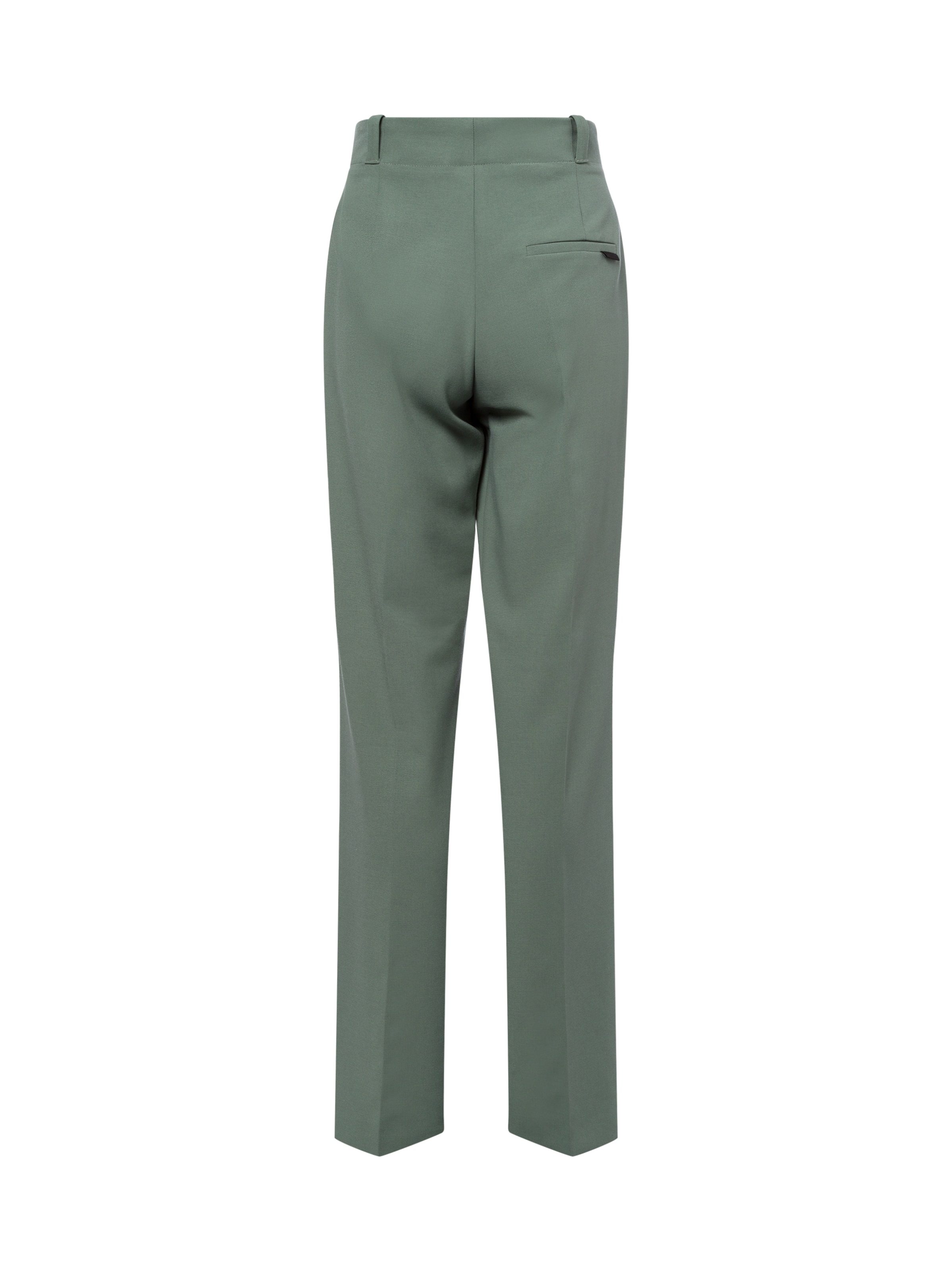 HUGO Regular Trousers with creases ' Hulana ' in Green