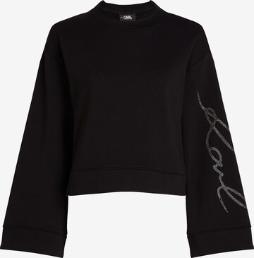 Karl Lagerfeld Sweatshirt in Zwart: voorkant