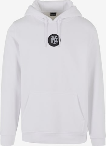 Sweat-shirt Mister Tee en blanc : devant