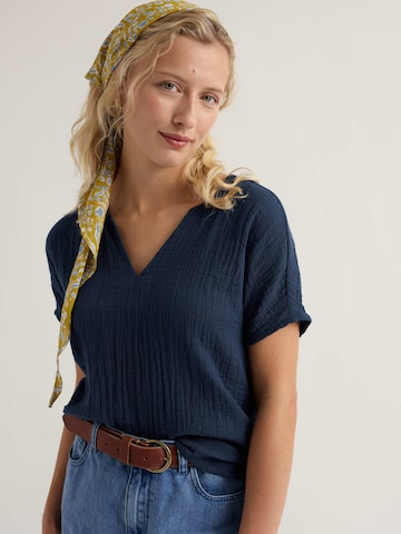 Seasalt Cornwall Pusero 'Landscape' värissä sininen: etupuoli