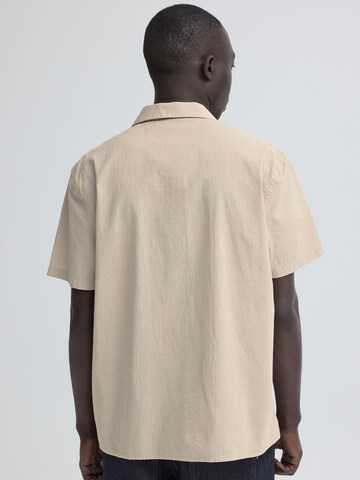 BLEND Comfort fit Button Up Shirt ' BHAvan ' in Beige