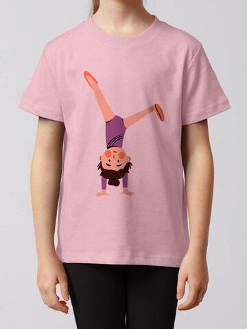 T-Shirt 'Turnen' watabout.kids en rose : devant