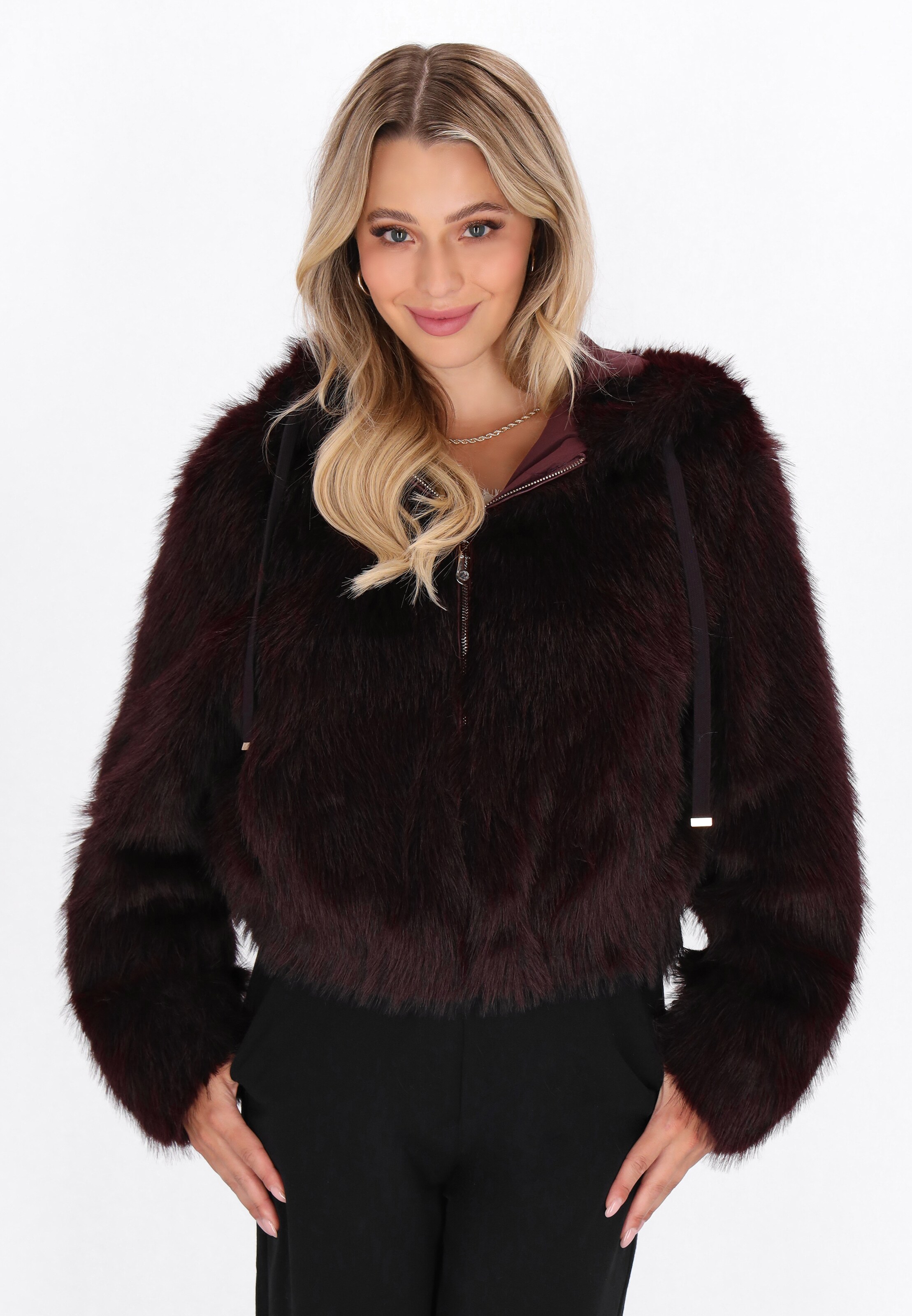 faina Between-season jacket in Red: front