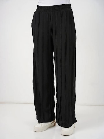Bigdart Wide Leg Hose in Schwarz
