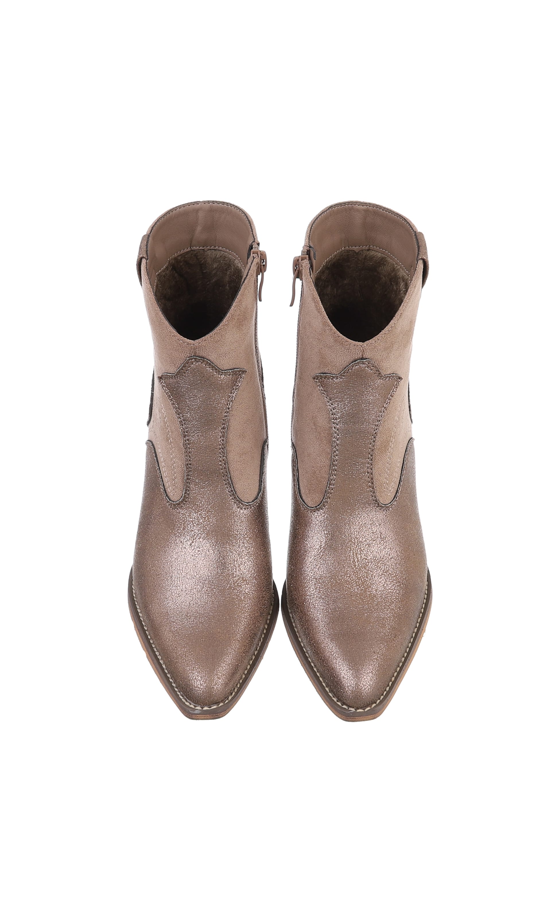 Ital-Design Cowboy Boots in Brown