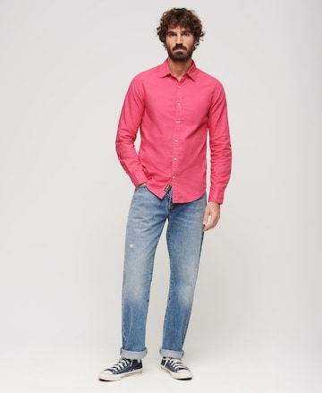 Superdry Regular fit Overhemd in Roze