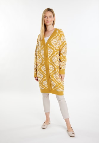 Cardigan Usha en jaune : devant