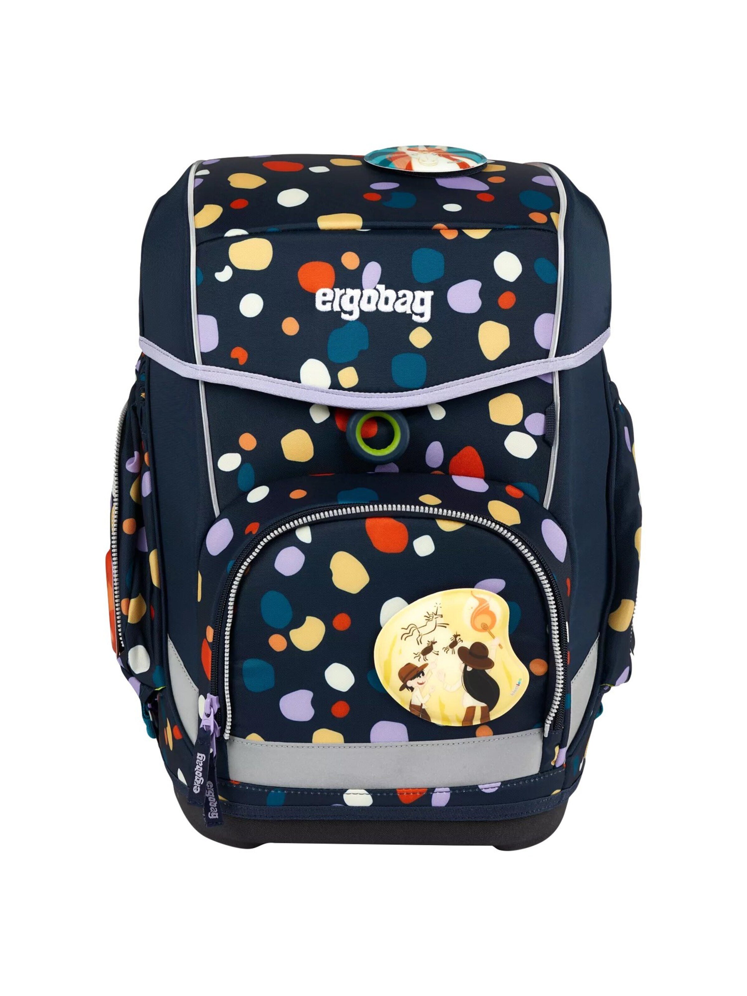 ergobag Backpack 'Schulranzen-Set cubo Set' in Blue