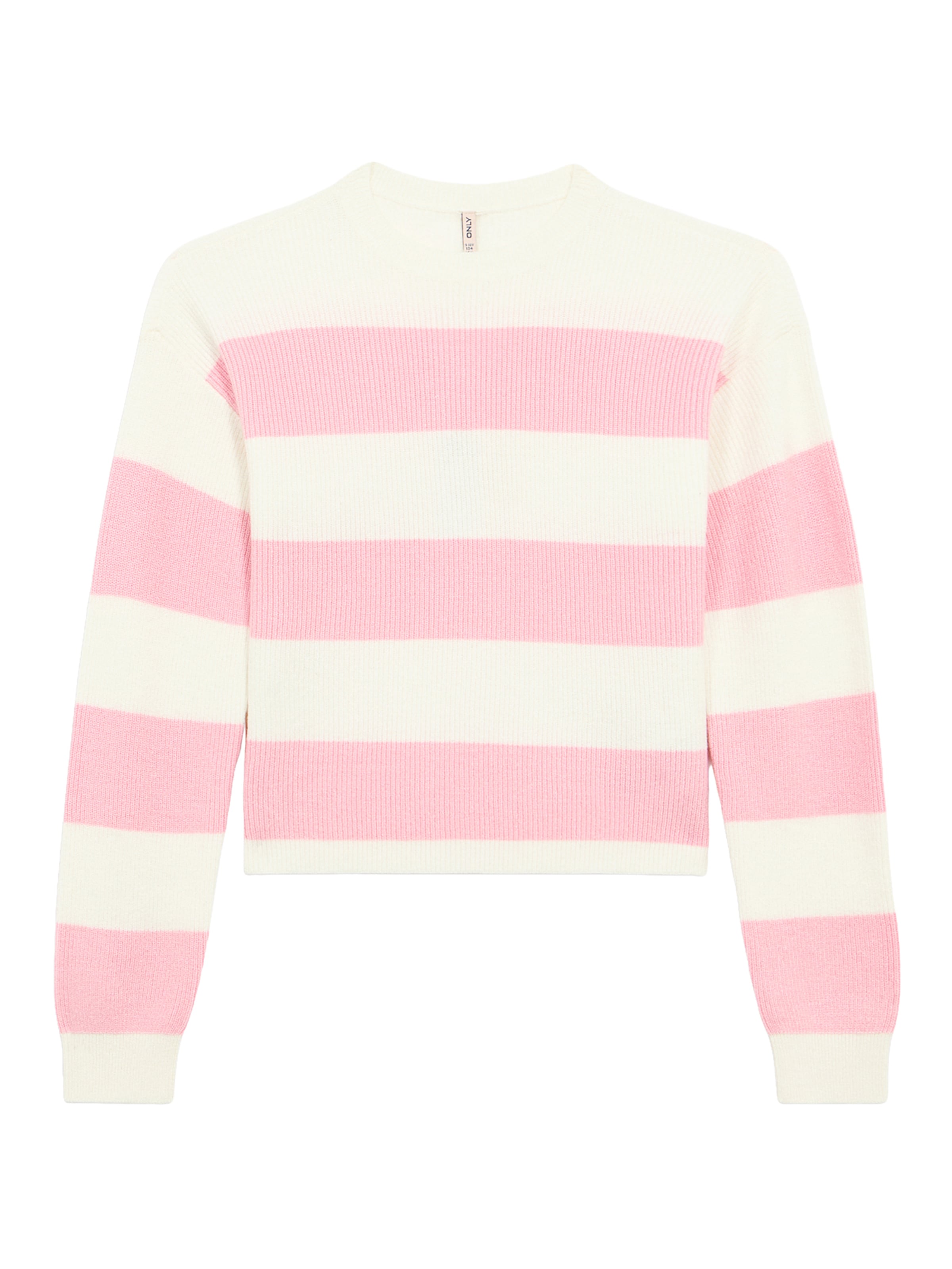 rózsaszín / fehér ONLY GIRLS Pulóver 'KOGFRANCA', Termék nézet