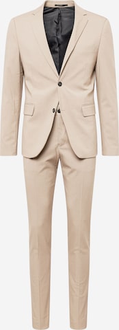 Lindbergh Regular Suit in Beige: front