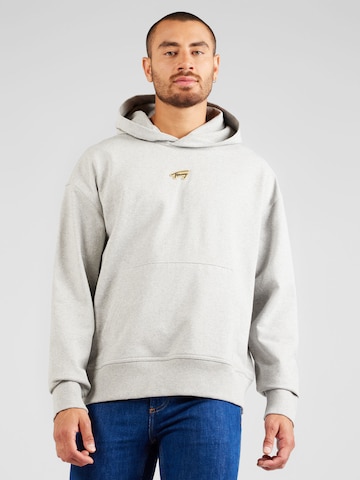 Sweat-shirt Tommy Jeans en gris : devant