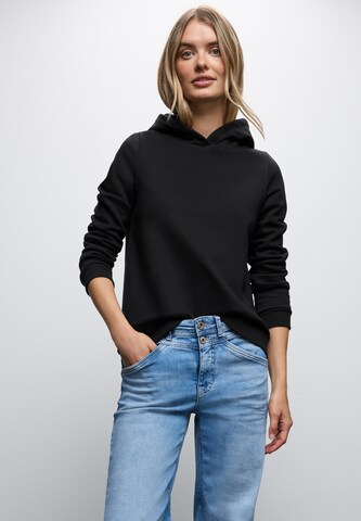 STREET ONE Sweatshirt in Schwarz: Vorderseite