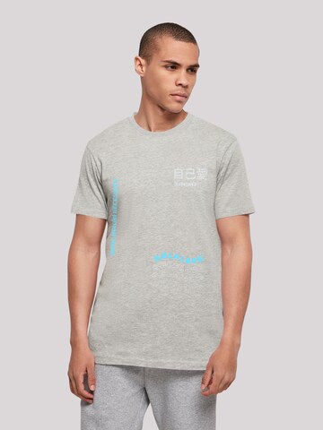 F4NT4STIC Shirt 'Self Love' in Grey: front