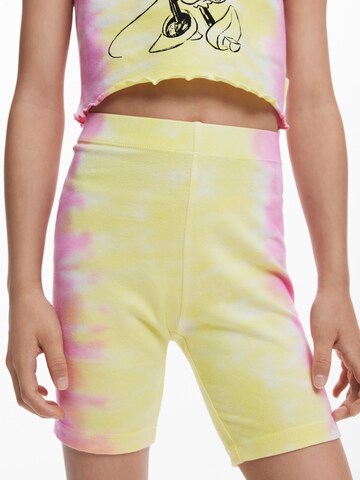 Desigual Skinny Legíny – žlutá