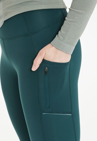 ENDURANCE Skinny Workout Pants 'THADEA POCKET  XQL' in Green