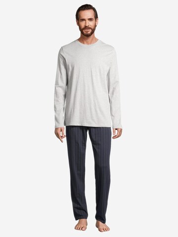 SCHIESSER Pyjama lang 'Night & Home' in Blau