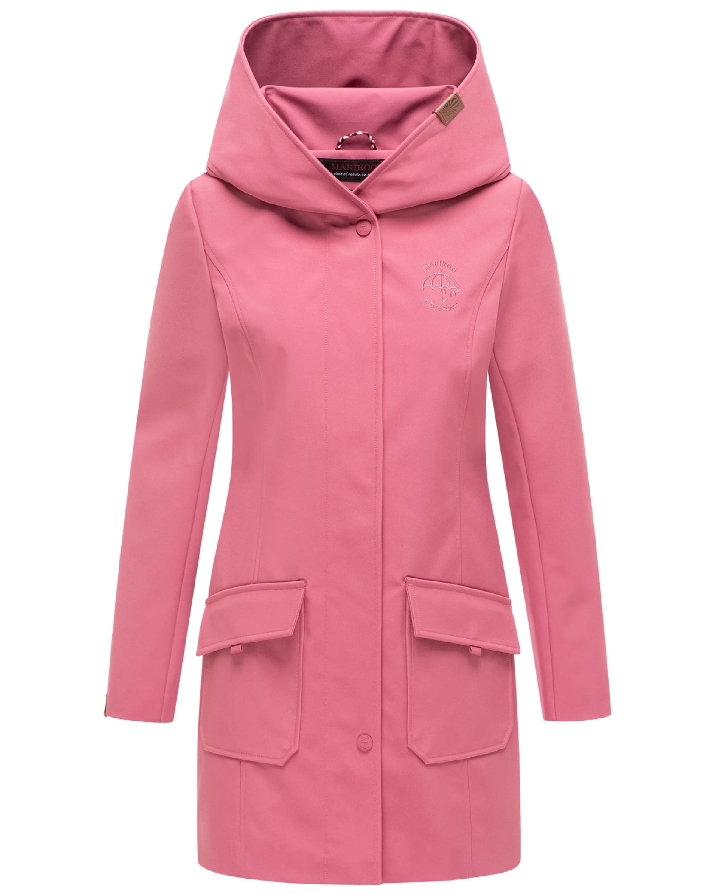 Cappotto funzionale di MARIKOO in rosa: frontale