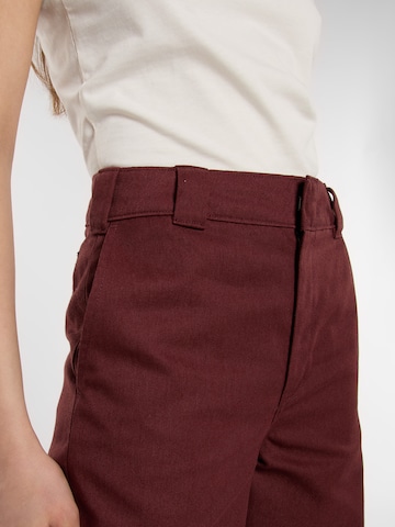 Wide leg Pantaloni con piega frontale di DICKIES in marrone
