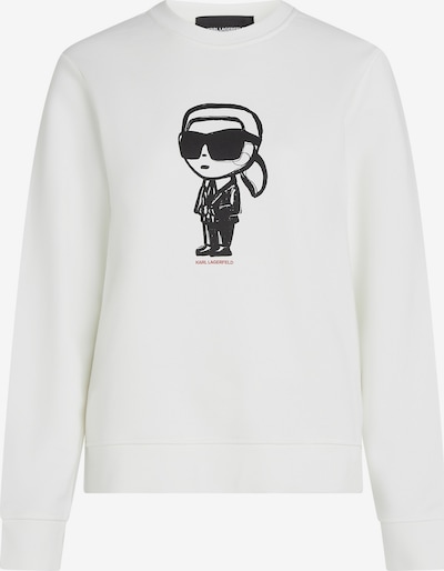 Megztinis be užsegimo 'IKON' iš Karl Lagerfeld, spalva – kremo / rožinė / juoda, Prekių apžvalga