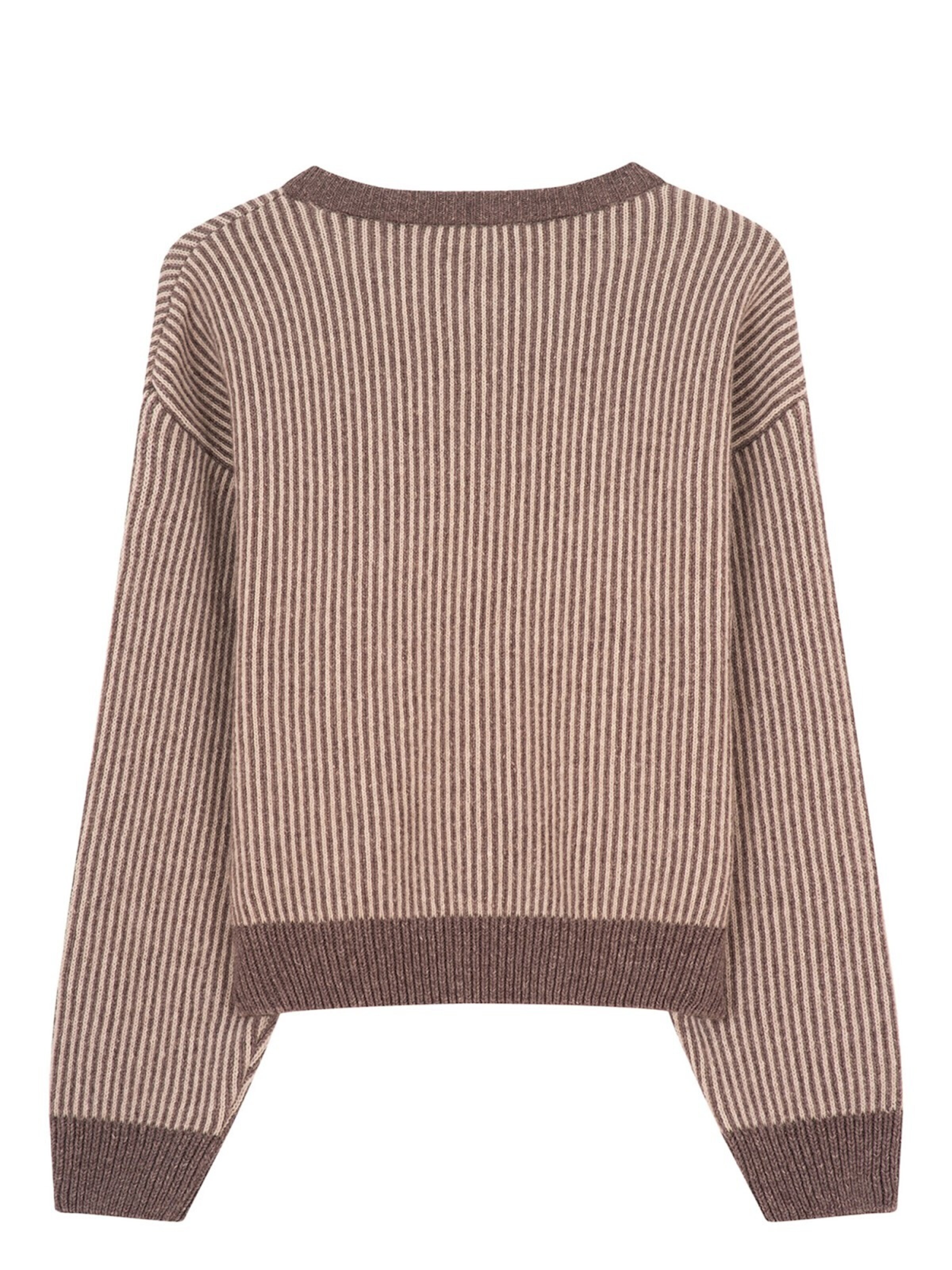 NOORLYS Pullover 'NELLIE'‌‌ in Braun