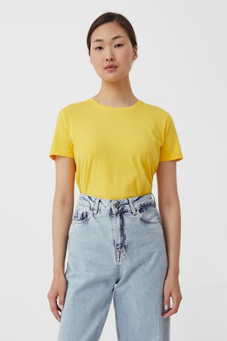 Finn Flare Shirt 'Basic' in Gelb: Vorderseite