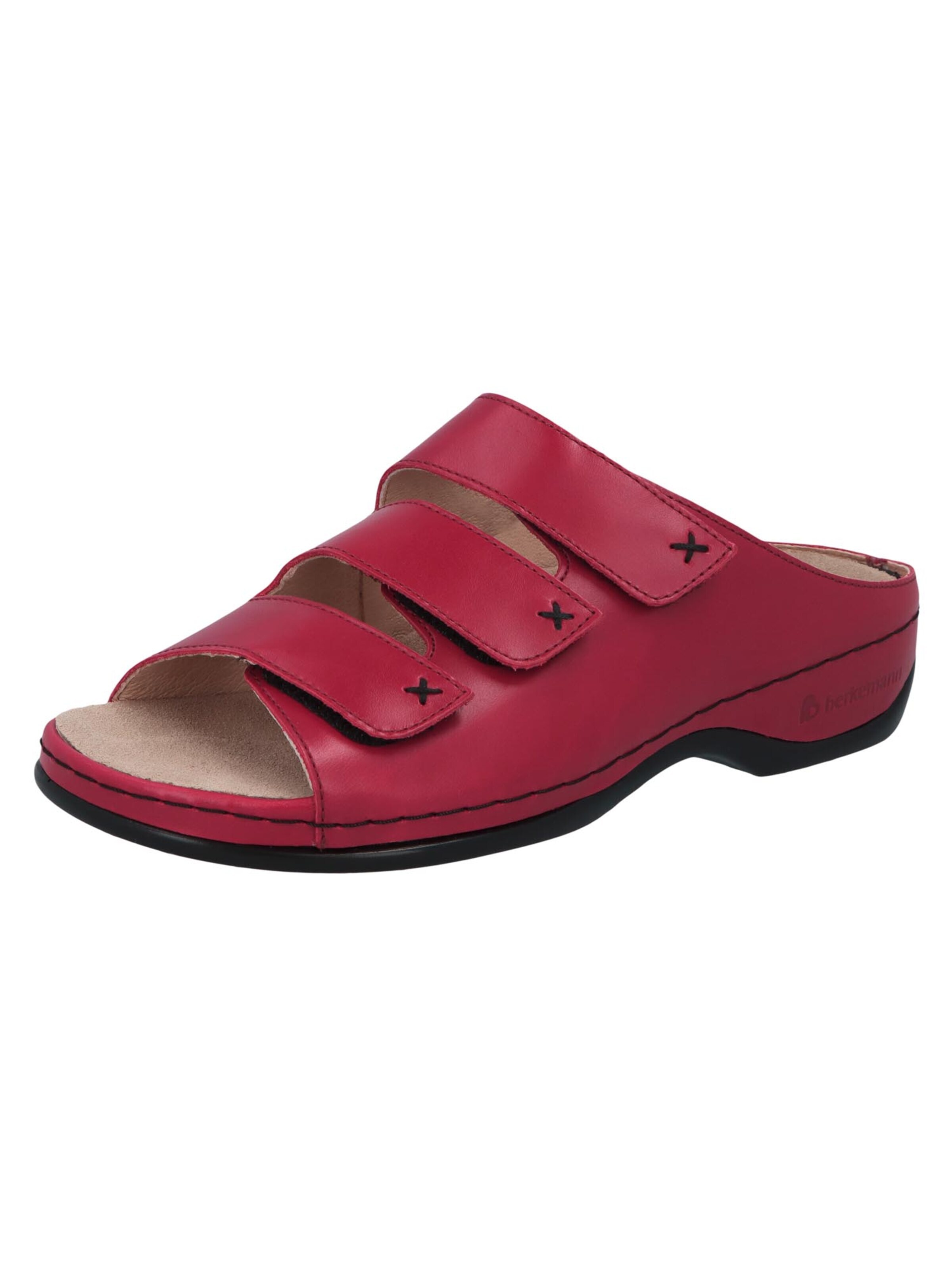 BERKEMANN Mules 'Franziska' in Red