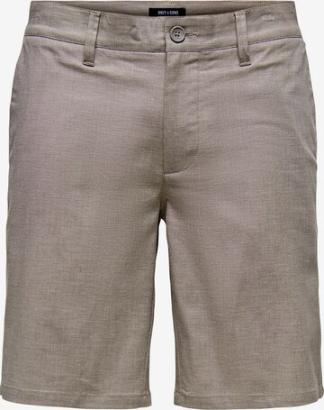 Only & Sons Regular Chino 'Mark' in Grijs: voorkant